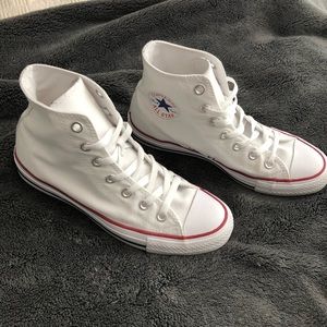 White Converse High Tops